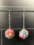 Rainbow Dice Earring