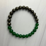 Jade and Pyrite Bracelet