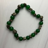 Jade and Pyrite Bracelet