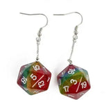 Rainbow Dice Earring