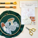 Mushroom Design Embroidery Peel and Stick Patterns