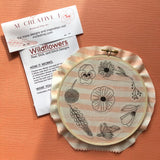 Wildflower Design Embroidery Peel and Stick Patterns