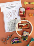 Landscape Design Embroidery Peel and Stick Patterns