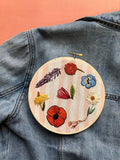 Wildflower Design Embroidery Peel and Stick Patterns