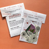 Wildflower Design Embroidery Peel and Stick Patterns